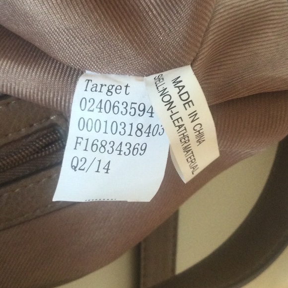 NWT Merona Brown Tan Tote Bag - Picture 8 of 13